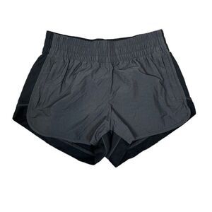 Fabletics Athletic Running Shorts Nylon Windbreaker front Stretch Back Small